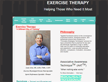 Tablet Screenshot of exercisetherapy.citymax.com